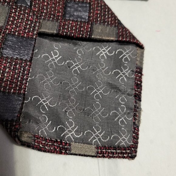 VINTAGE TINO COSMA SILK/WOOL BLEND TIE - Picture 5 of 5